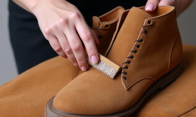 Cleaning and care for suede fashion items
