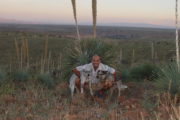David Blank with his pet dogs on an adventure in New Mexico Southwest